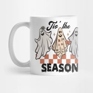 Tis The Season Retro Spooky Ghosts Mug